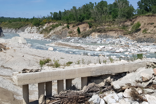 Traversa Marecchia maltempo maggio 2019 ponte fiume 2