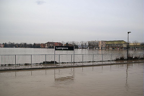 Lentigione di Brescello - alluvione  dicembre 2017
