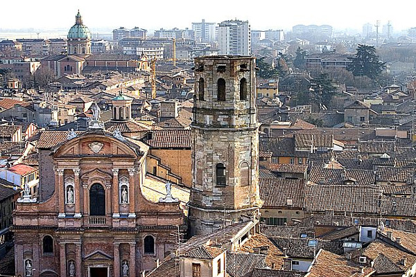 Reggio Emilia, città, centro storico, veduta dall'alto