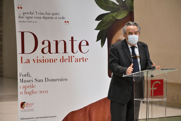 Mostra  Dante Forlì, intervento Felicori