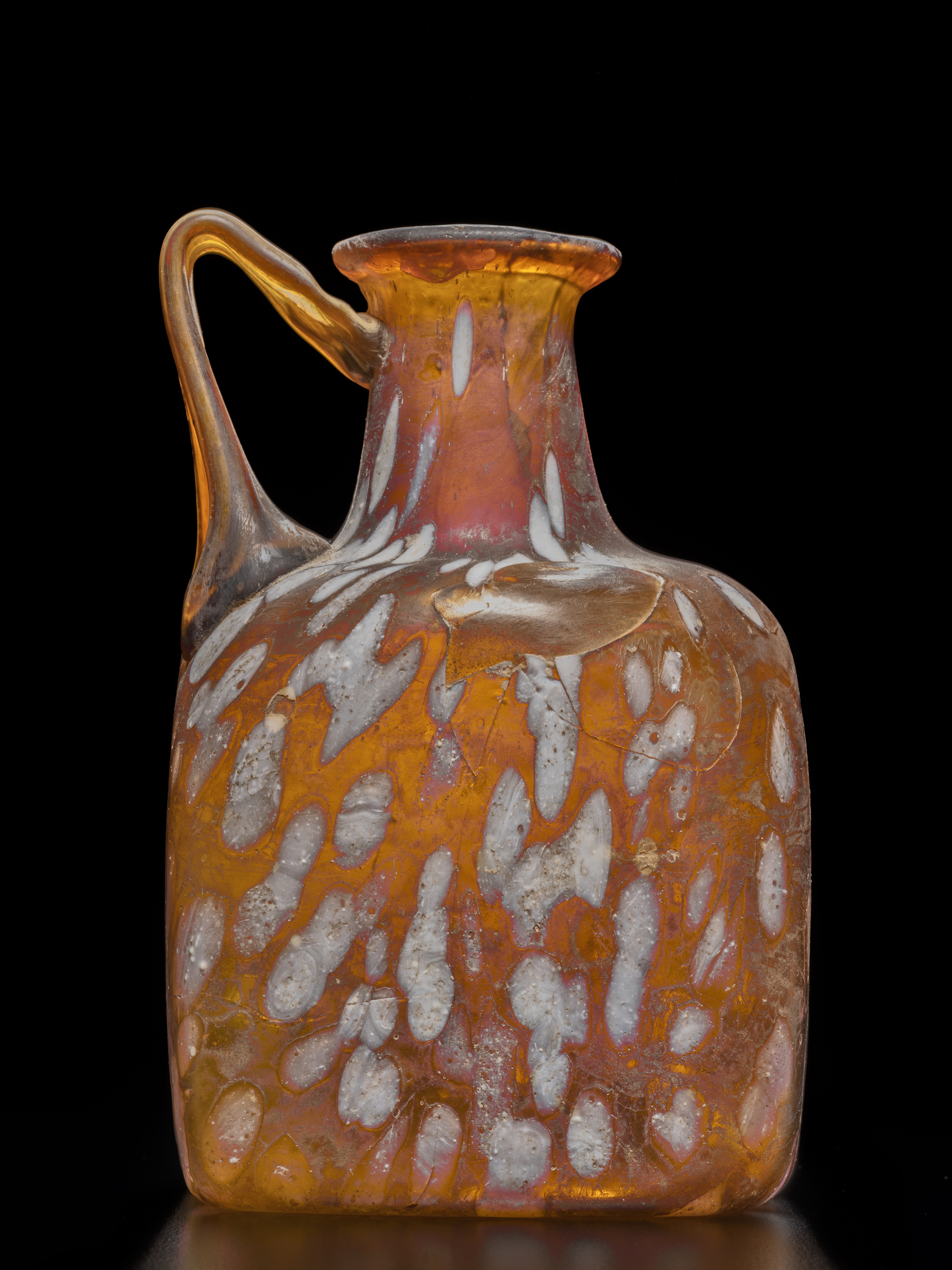 bottiglia vetro ambito romano sec. I d.C. (0 - 99 d.C.)
