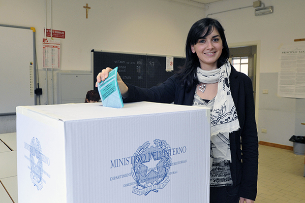 Elezioni elettorali 2014 Emilia-Romagna - elettrice