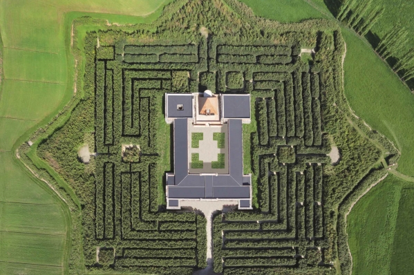Labirinto della Masona foto aerea