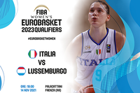 Logo Italia-Lussemburgo basket 2021