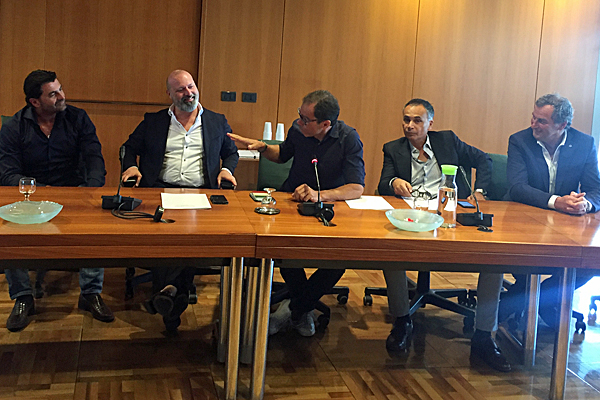 Conferenza stampa Tomba, Bonaccini, Cassani, Corsini Appennino 2018