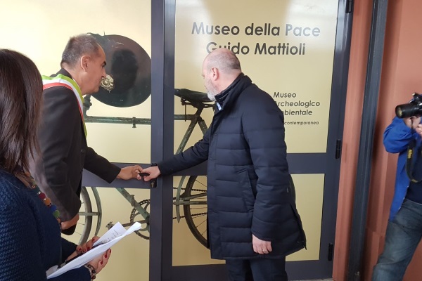 Inaugurazione Museo della Pace Crevalcore Bologna 4 novembre 2017 Bonaccini 3