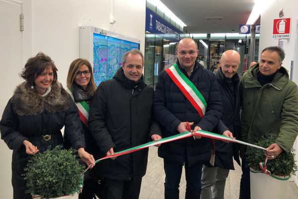 Inaugurazione touch wall  stazione mediopadana RE Corsini Manghi (gennaio 2019)