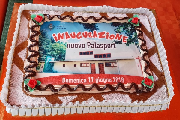 Inaugurazione Palazzetto sport Palagano Bonaccini 17 giugno 2018 tris