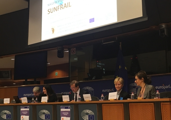 Presentazione al Parlamento europeo del progetto Sunfrail - 2017
