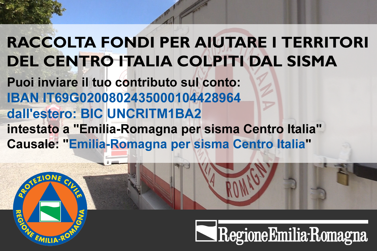 Raccolta fondi per sisma Italia centrale agosto 2016