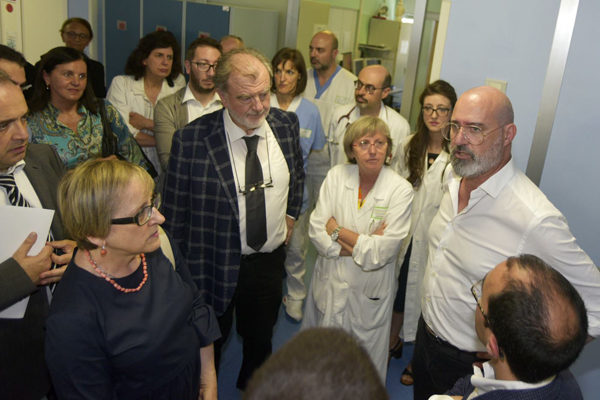 Bonaccini visita ospedale Santa Maria Borgotaro Tour Appennino parmense (giugno 2019)