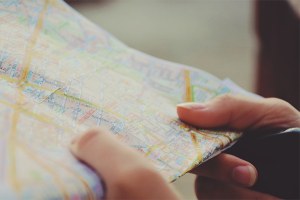 Cartina, mappa, viaggio, turismo