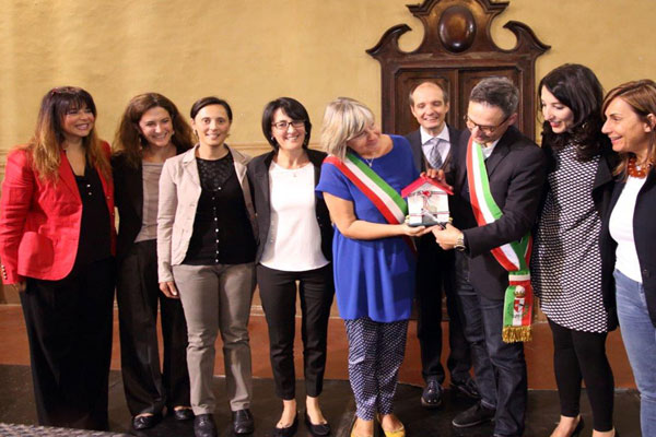 Emma Petitti inaugura casa delle donne a Piacenza