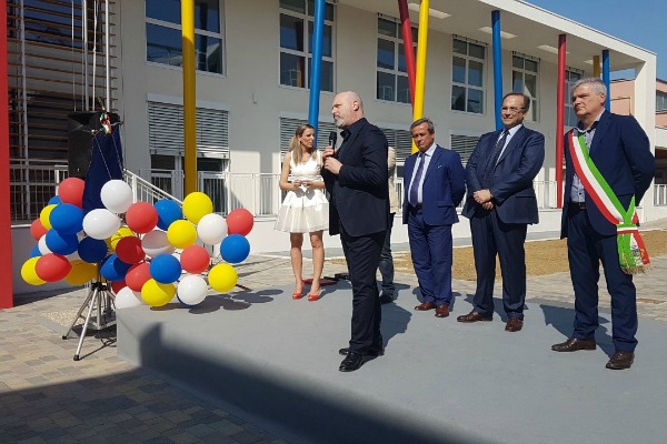 Bonaccini a inaugurazione nuovo polo scolastico di Collecchio (Pr)- 08-04-2017