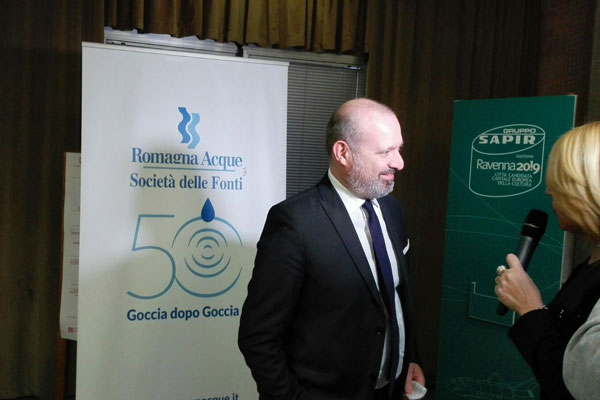 Bonaccini al convegno per il 50° anniversario di Romagna Acque Società delle Fonti