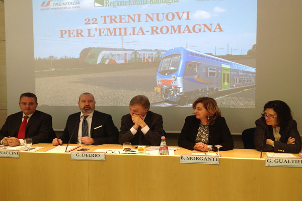 Bonaccini, Del Rio e Donini su nuovi treni