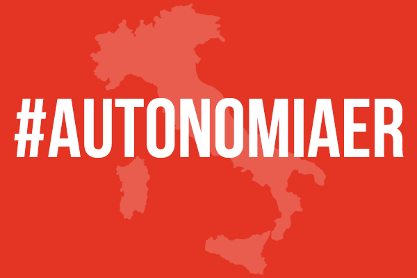 Autonomia, articolo 116, mappa autonomie, autonomiaer