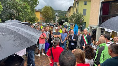 Sopralluogo del presidente Bonaccini a Casola Valsenio (Ra), l’incontro con il sindaco, agricoltori e allevatori