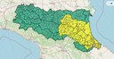 Scende ad allerta gialla il rischio idraulico in Emilia-Romagna