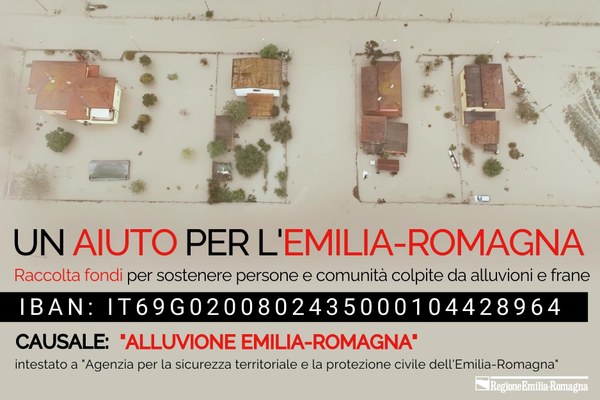 Immagine web per l'aiuto all'Emilia-Romagna