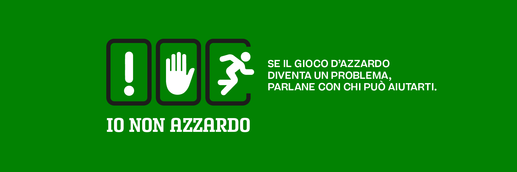 Se il gioco d'azzardo diventa un problema, parlane con chi può aiutarti