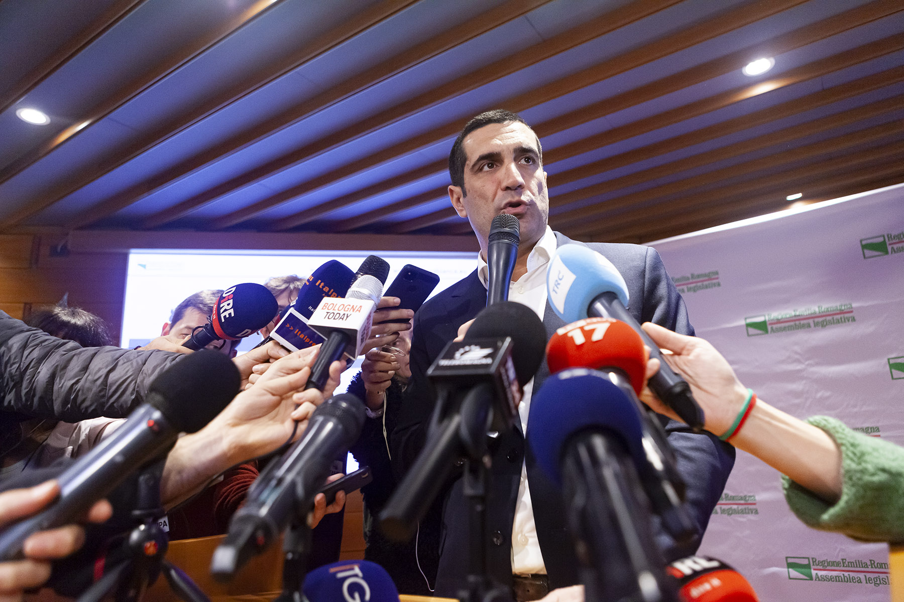 L'incontro con la stampa in Regione