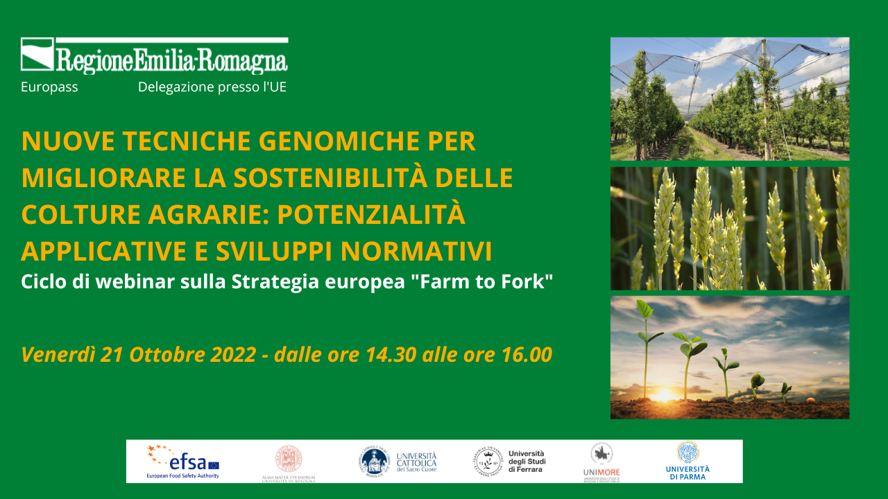 Si Studia Per Migliorare Le Colture Webinar: Nuove Tecniche Genomiche per migliorare la sostenibilità delle