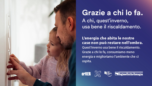 Grazie e chi lo fa. A chi, quest'inverno, usa bene il riscaldamento. L'energia che abita le nostre case non può restare nell'ombra. Quest'inverno usa bene il riscaldamento. Grazie a chi lo fa, consumiamo meno energia e miglioriamo l'ambiente che ci ospita.