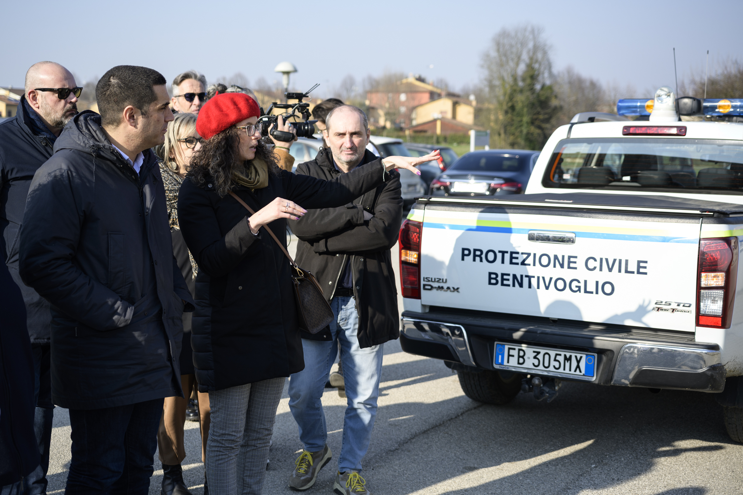 Il presidente de Pascale con la sindaca di Bentivoglio Alice Vecchi