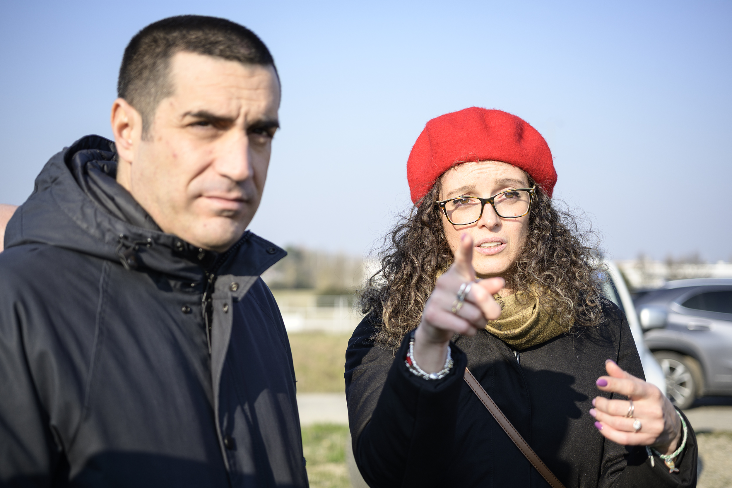 De Pascale e Vecchi durante il sopralluogo