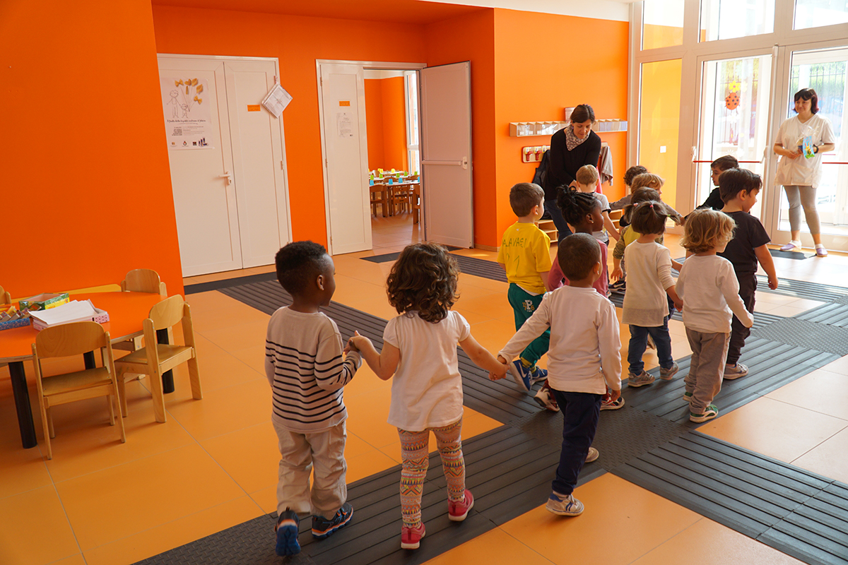 Camposanto. Scuola d'infanzia comunale ricostruita 