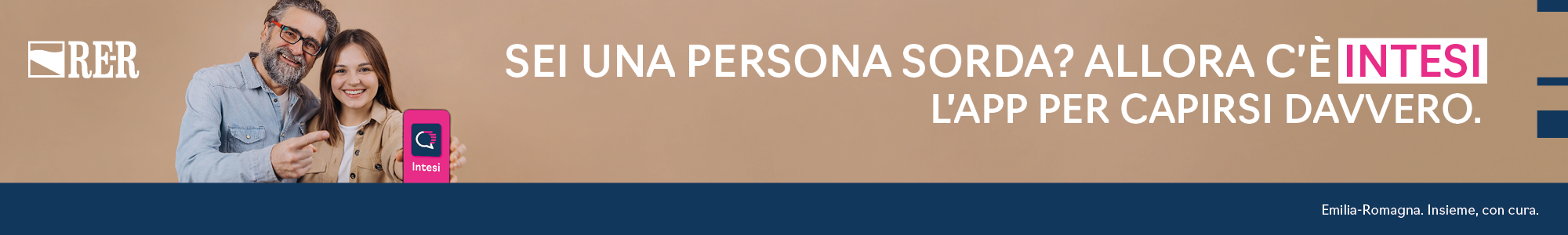 Consulta la sezione dedicata alla campagna di comunicazione dedicata alla nuova App Intesi per persone sorde