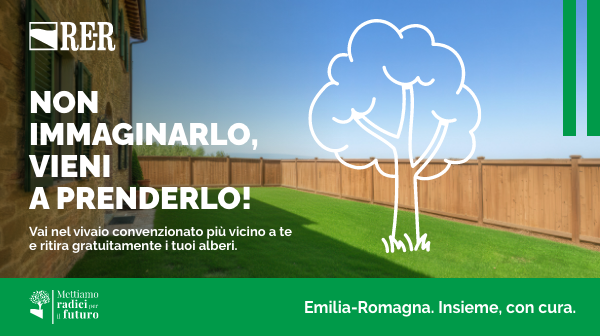 Scopri il progetto Mettiamo radici per il futuro -  "Non immaginarlo, vieni a prenderlo!" Vai nel vivaio convenzionato più vicino a te e ritira gratuitamente i tuoi alberi