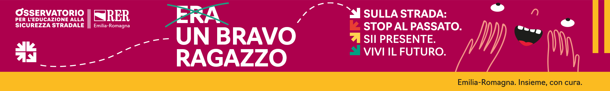 Consulta la sezione dedicata alla campagna di sensibilizzazione per una mobilità consapevole, sicura e sostenibile promossa dall’Osservatorio regionale per l’educazione alla sicurezza stradale
