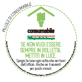 se non vuoi essere 
sempre in bolletta. 
Mettiti in luce. 
Spegni la luce ogni volta che sei fuori dall’ufficio. Anche se ti assenti per pochi minuti. 